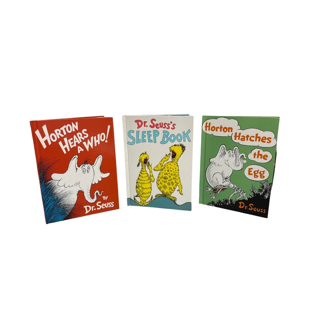 Dr. Seuss Book Trio “Horton Hears A Who”, “Sleep Book” “Horton Hatches The Egg”